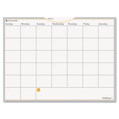 AT-A-GLANCE&reg; WallMates&reg; Self-Adhesive Dry Erase Planning Surfaces