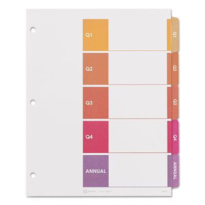Avery&reg; Ready Index&reg; Customizable Table of Contents Multicolor Dividers