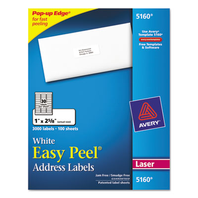 Avery&reg; Easy Peel&reg; Address Labels