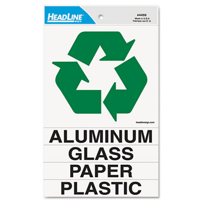 Headline&reg; Sign Self-Stick Recycled Combo Decal