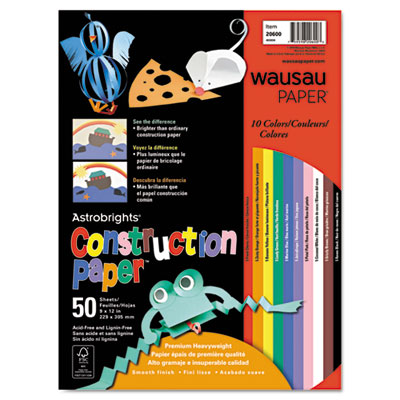 Wausau Paper&reg; Astrobrights&reg; Construction Paper
