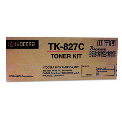 Kyocera TK827C, TK827K, TK827M, TK827Y Toner Kyocera TK827C, TK827K, TK827M, TK827Y Toner