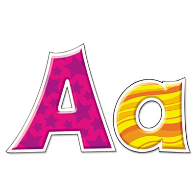 TREND&reg; Furry Friends&trade; Patchwork Friendly 4" Ready Letters&reg;