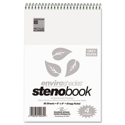 Roaring Spring&reg; Enviroshades&reg; Steno Notebook