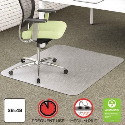 deflecto&reg; EnvironMat&reg; 100% Recycled Anytime Use Chair Mat
