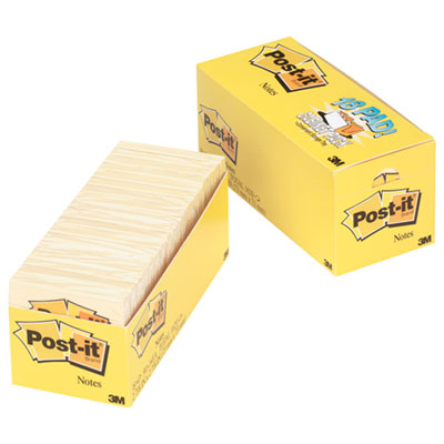 Post-it&reg; Notes Original Pads in Canary Yellow