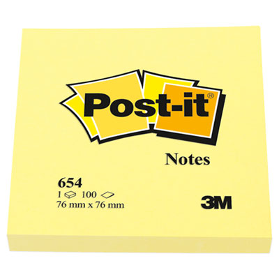Post-it&reg; Notes Original Pads in Canary Yellow