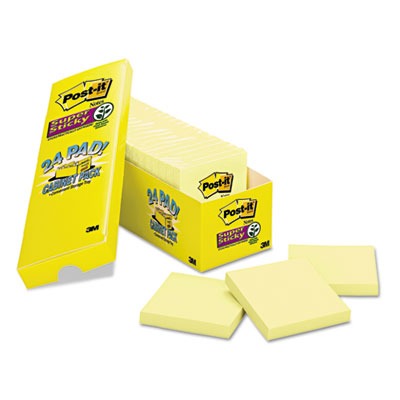 Post-it® Notes Super Sticky Pads in Canary Yellow Post-it® Notes Super Sticky Pads in Canary Yellow