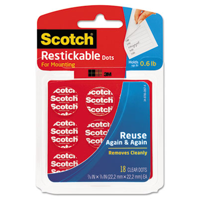 Scotch&reg; Restickable Mounting Tabs