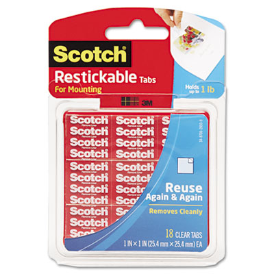 Scotch&reg; Restickable Mounting Tabs