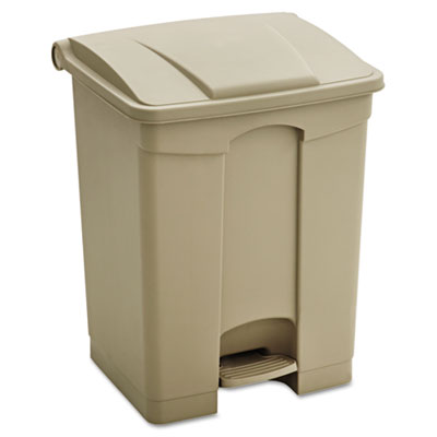 Safco&reg; Large Capacity Plastic Step-On Receptacle