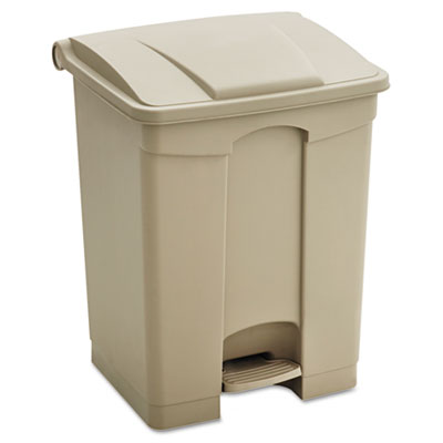 Safco&reg; Large Capacity Plastic Step-On Receptacle