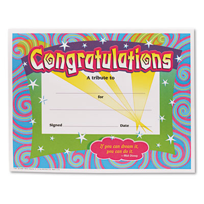 TREND&reg; Colorful Classic Certificates