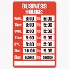 COSCO Business Hours Sign Kit