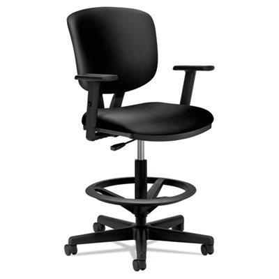 HON&reg; Volt&reg; Series Leather Adjustable Task Stool