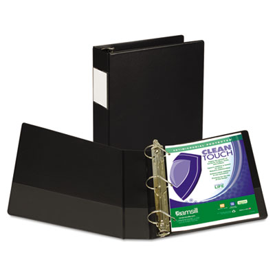 Samsill&reg; Clean Touch&reg; Heavy-Duty Locking D-Ring Antimicrobial Protected Reference Binder