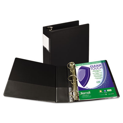 Samsill&reg; Clean Touch&reg; Heavy-Duty Locking D-Ring Antimicrobial Protected Reference Binder