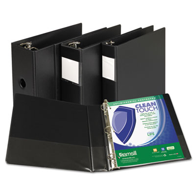 Samsill&reg; Clean Touch&reg; Heavy-Duty Locking D-Ring Antimicrobial Protected Reference Binder