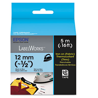 Epson® LabelWorks™ Iron-On Fabric LC Tape Cartridge Epson® LabelWorks™ Iron-On Fabric LC Tape Cartridge