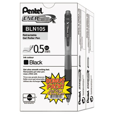 Pentel&reg; EnerGel-X&reg; Retractable Roller Gel Pen