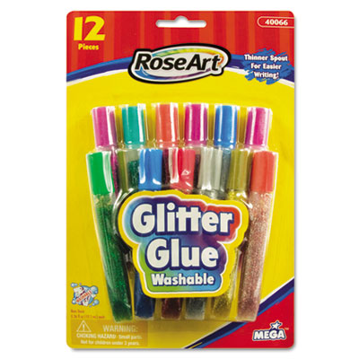 RoseArt® Washable Glitter Glue Pens RoseArt® Washable Glitter Glue Pens