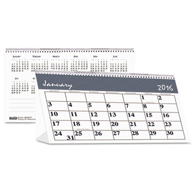 House of Doolittle&trade; Bar Harbor 100% Recycled Desk Tent Monthly Calendar