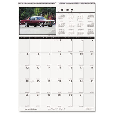 House of Doolittle&trade; Earthscapes&trade; 100% Recycled Classic Cars Monthly Wall Calendar