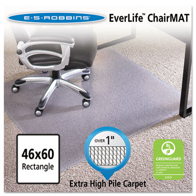 ES Robbins&reg; EverLife&trade; Chair Mats for High to Extra-High Pile Carpet