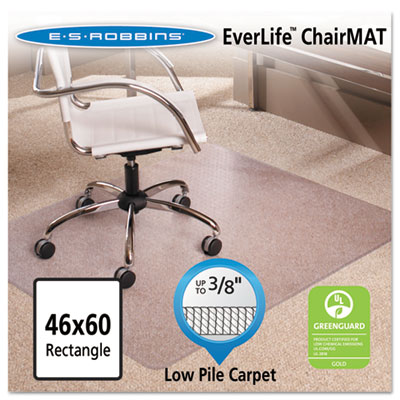 ES Robbins&reg; EverLife&trade; Chair Mats for Low Pile Carpet
