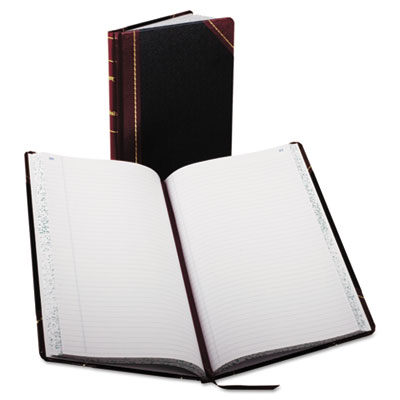 Boorum &amp; Pease&reg; Record and Account Book with Black and Red Cover