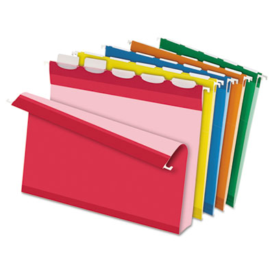 Pendaflex&reg; Ready-Tab&trade; Extra Capacity Reinforced Colored Hanging Folders