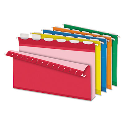 Pendaflex&reg; Ready-Tab&trade; Extra Capacity Reinforced Colored Hanging Folders