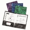 Oxford&reg; Marble Laminated Twin Pocket Folders