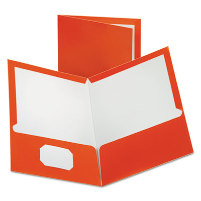 Oxford&reg; Metallic Laminated Twin Pocket Folders