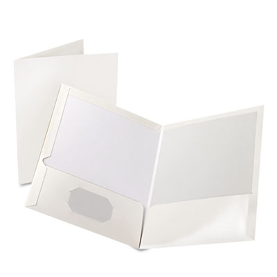 Oxford&reg; Laminated Twin Pocket Folders