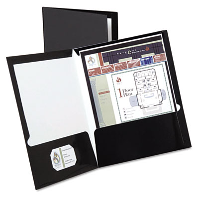 Oxford&reg; Laminated Twin Pocket Folders