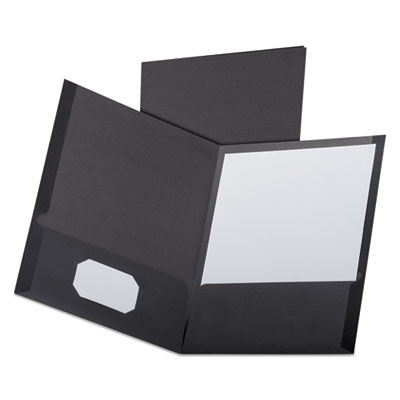 Oxford&reg; Linen Twin-Pocket Folder