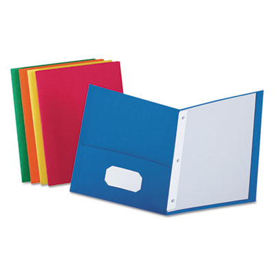 Oxford&reg; Twin-Pocket Folder with Prong Fasteners