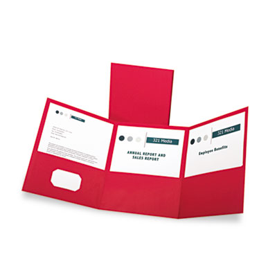 Oxford&reg; Tri-Fold Pocket Folder