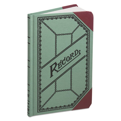 Boorum &amp; Pease&reg; Miniature Account Book with Green and Red Cover