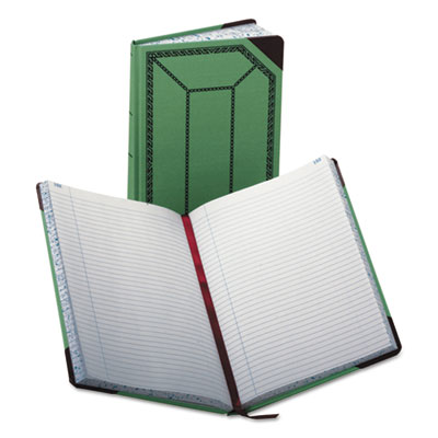 Boorum &amp; Pease&reg; Record and Account Book with Green and Red Cover