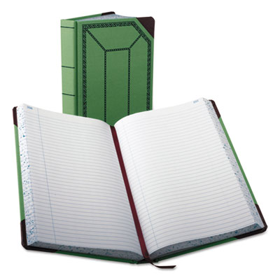 Boorum &amp; Pease&reg; Record and Account Book with Green and Red Cover