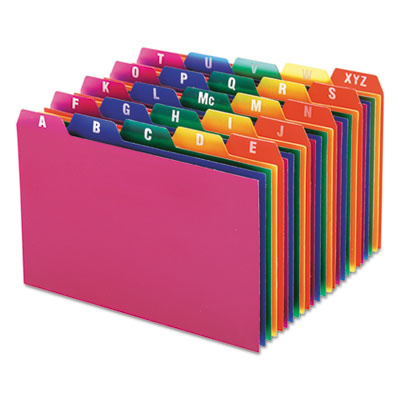 Oxford&reg; Durable Poly A-Z Card Guides
