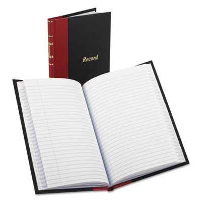 Boorum &amp; Pease&reg; Record and Account Book with Black Cover and Red Spine