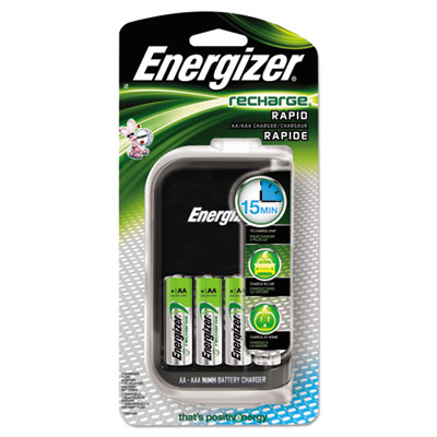 Energizer&reg; e&sup2;&reg; Rechargeable NiMH 15-Minute Battery Charger