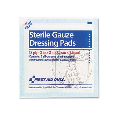 First Aid Only™ Gauze Pads First Aid Only™ Gauze Pads