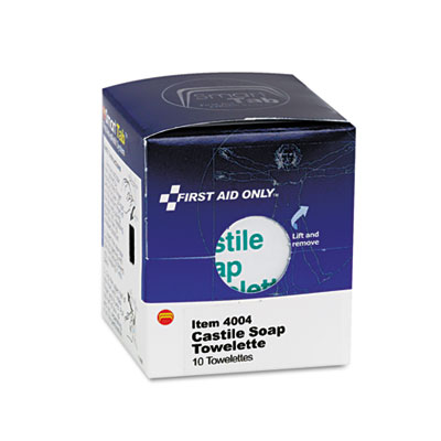 First Aid Only&trade; Castile Soap Towelettes