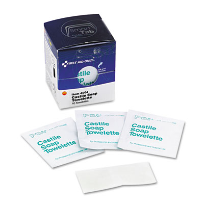 First Aid Only&trade; Castile Soap Towelettes