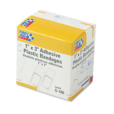 First Aid Only&trade; Adhesive Plastic Bandages