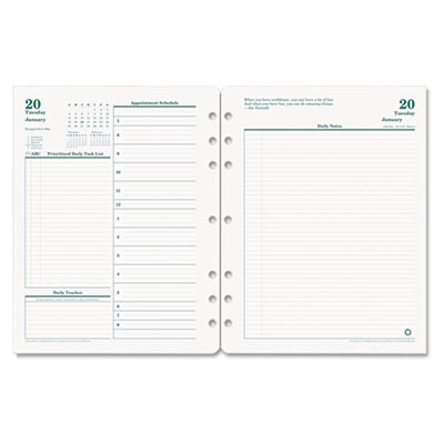 FranklinCovey&reg; Original Dated Two-Page-per-Day Planner Refill